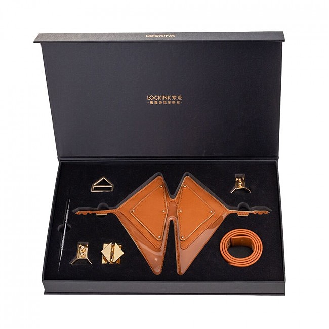    LOCKINK Vixen Blindfold Brown Set