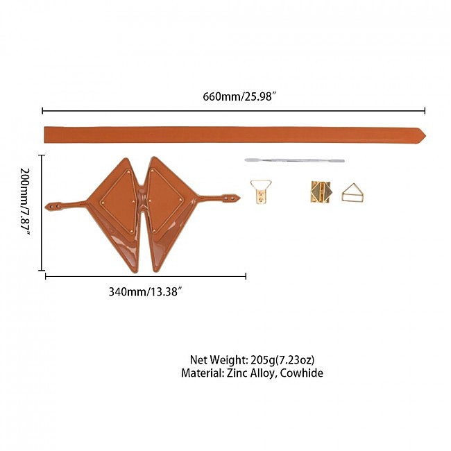    LOCKINK Vixen Blindfold Brown Set