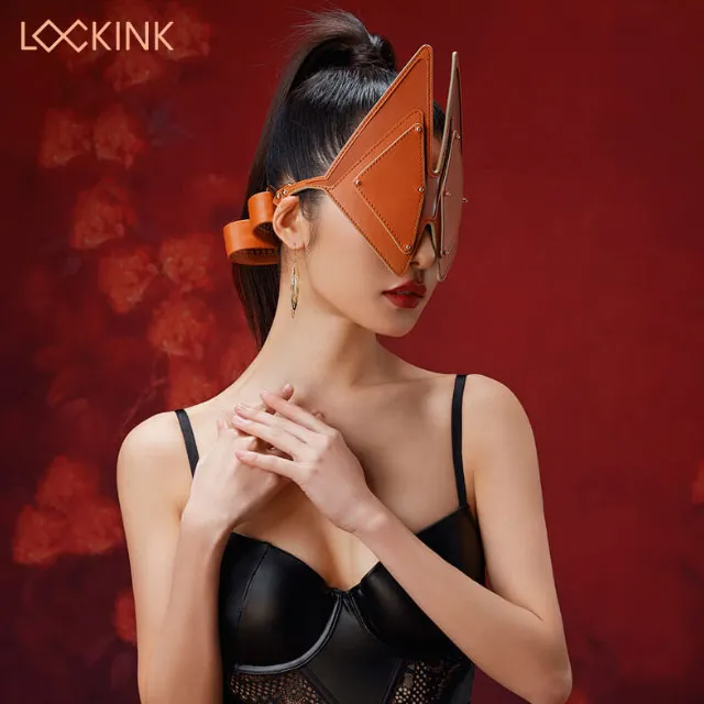    LOCKINK Vixen Blindfold Brown Set