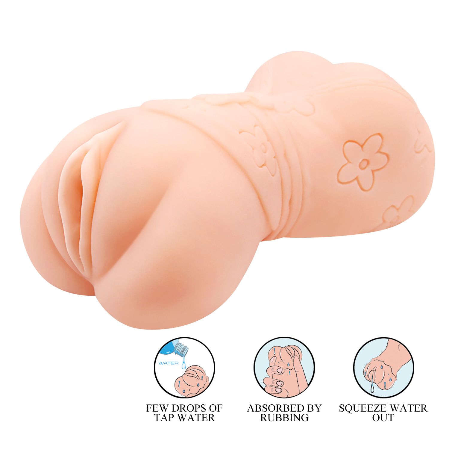 	- Crazy Bull Vagina Flower Masturbator, , 13  7,5 