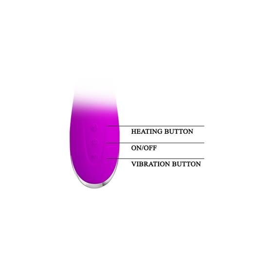 	 - Pretty Love Wilbur Vibrator Pink With Heating, +