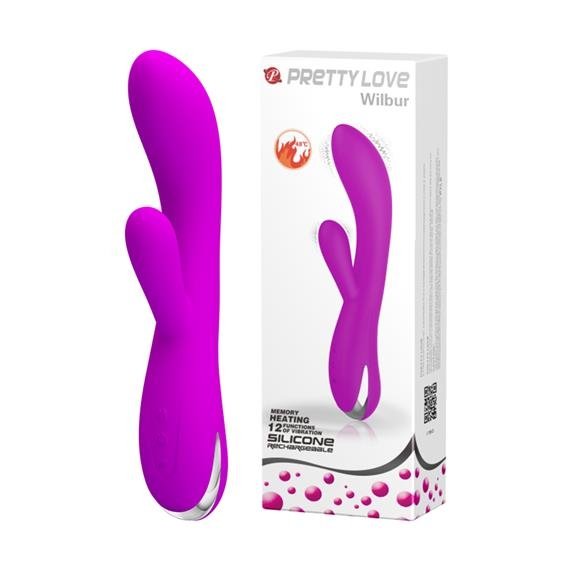	 - Pretty Love Wilbur Vibrator Pink With Heating, +