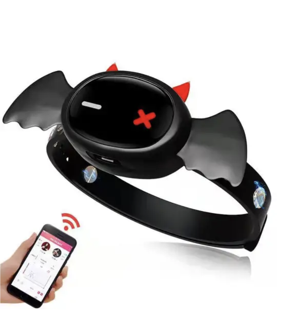    Lockink  QIUI Love Devil APP Control Estim Silicone Collar