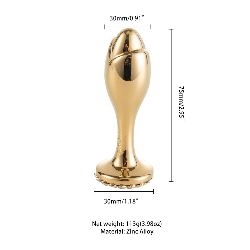   LOCKINK SEVANDA Pearl Rose-shape Anal Plug