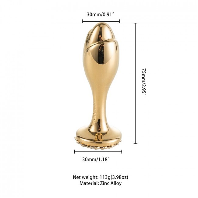   LOCKINK SEVANDA Pearl Rose-shape Anal Plug