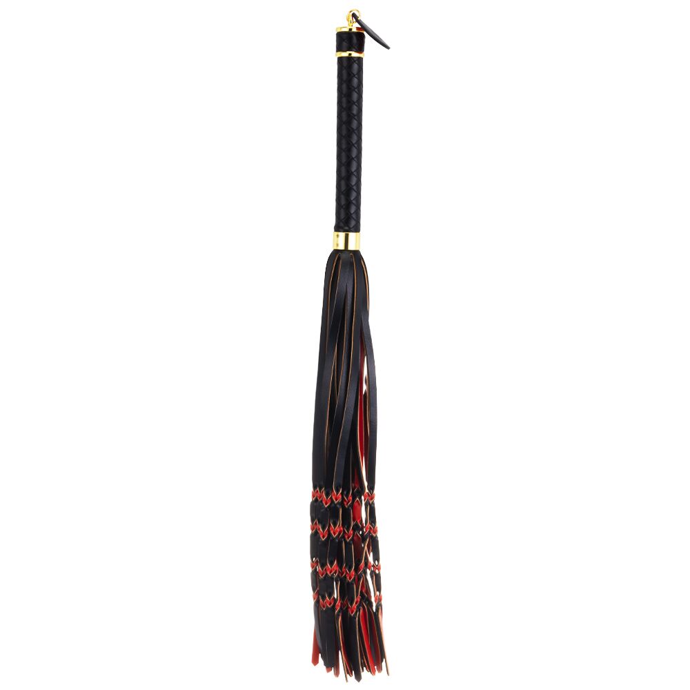 ������� LOCKINK SEVANDA Red & Black Braided Tail Flogger