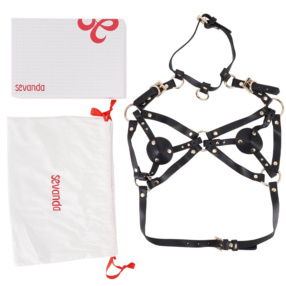    LOCKINK SEVANDA Queen Chest Harness with Removable Bra