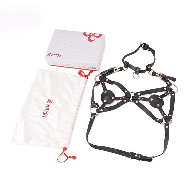    LOCKINK SEVANDA Queen Chest Harness with Removable Bra