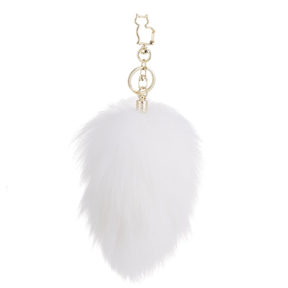      LOCKINK SEVANDA White Bunny-Tail Anal Pear-shape Plug