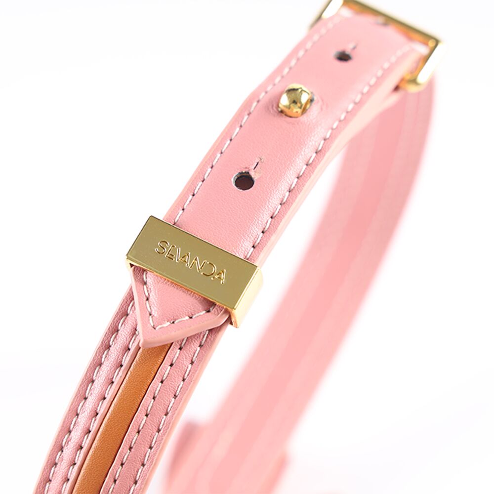      LOCKINK SEVANDA Love Heart Butterfly Leather Collar Set
