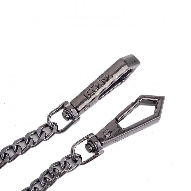  LOCKINK Tied Collar with Leash Set — Black