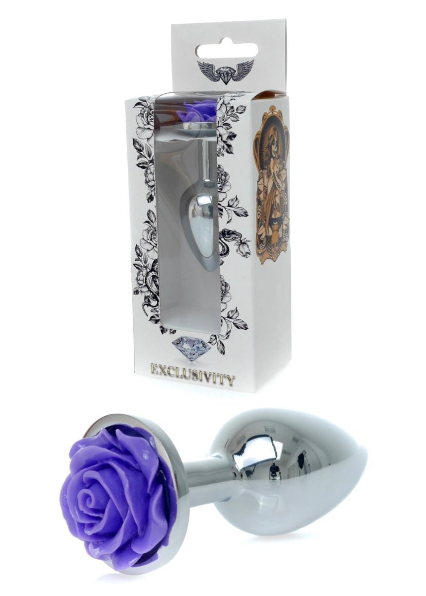    Jewellery Silver PLUG ROSE Purple, 7  2,7 