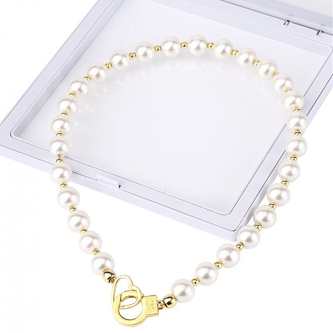     LOCKINK Pearl Collar & Leash Set