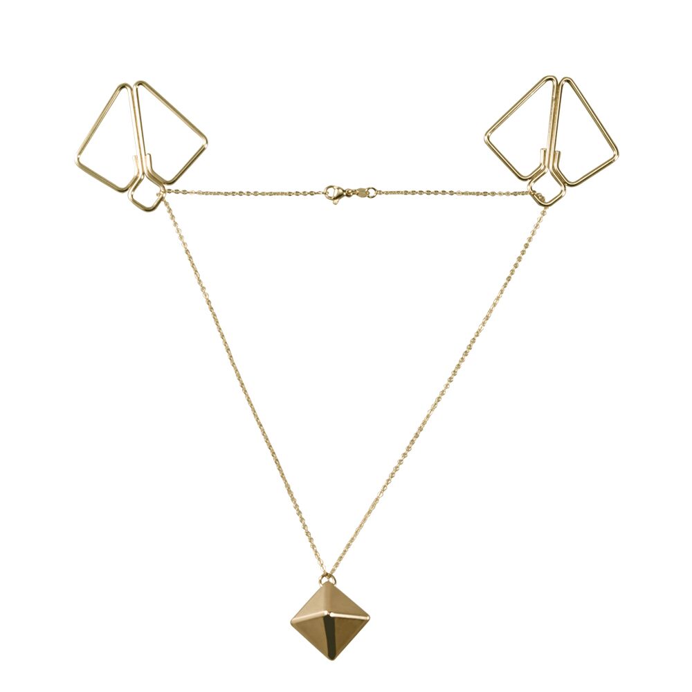       LOCKINK Nipple Clamps with Heavy Pendant  Golden
