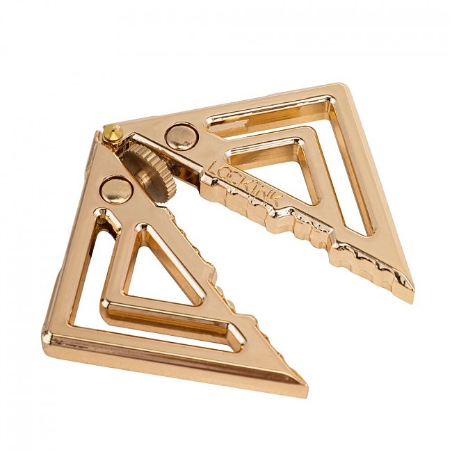       LOCKINK Adjustable Nipple Clamps with Heavy Pendant — Golden