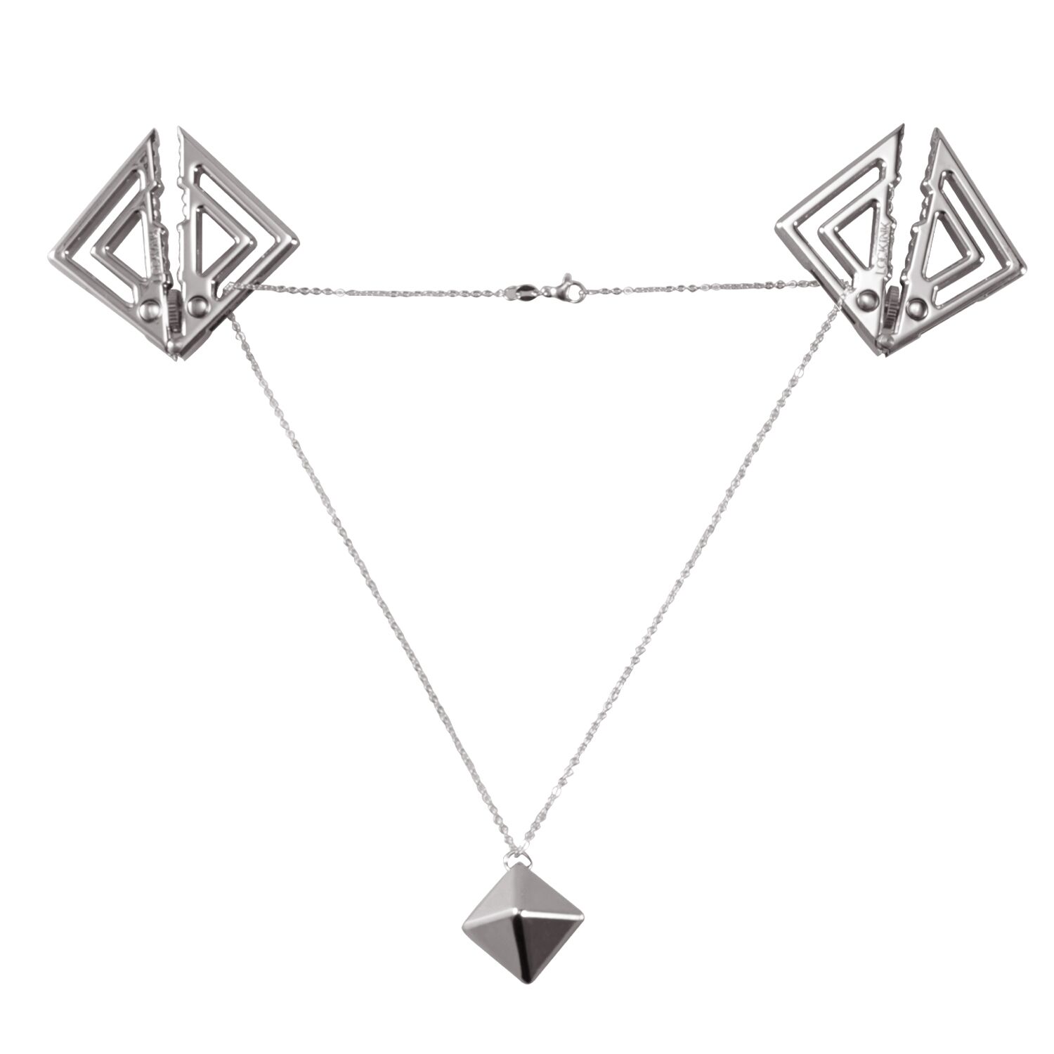       LOCKINK Adjustable Nipple Clamps with Heavy Pendant — Grey