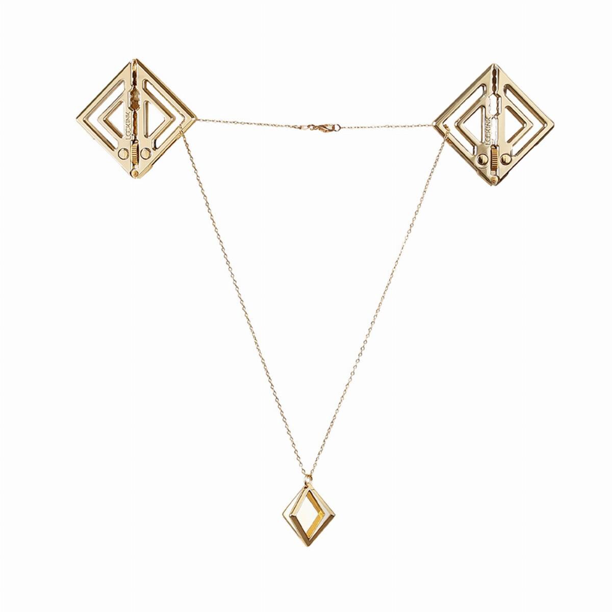       LOCKINK Adjustable Nipple Clamps with Light Pendant 