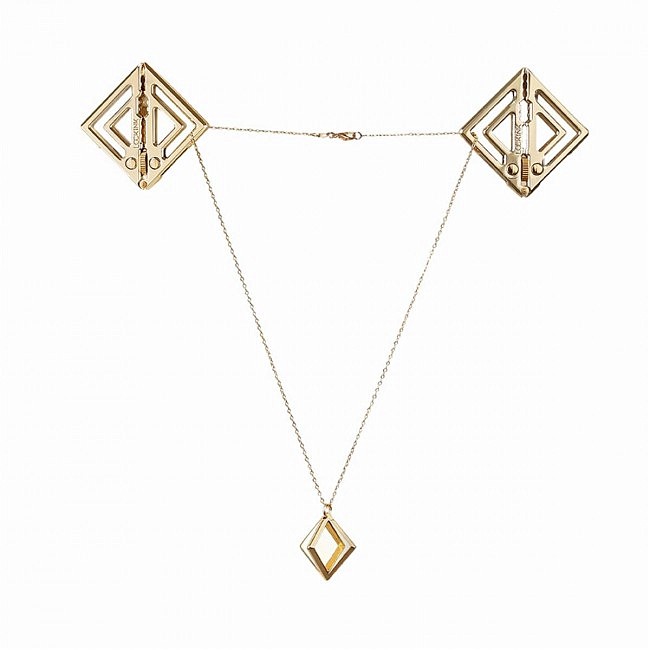       LOCKINK Adjustable Nipple Clamps with Light Pendant 