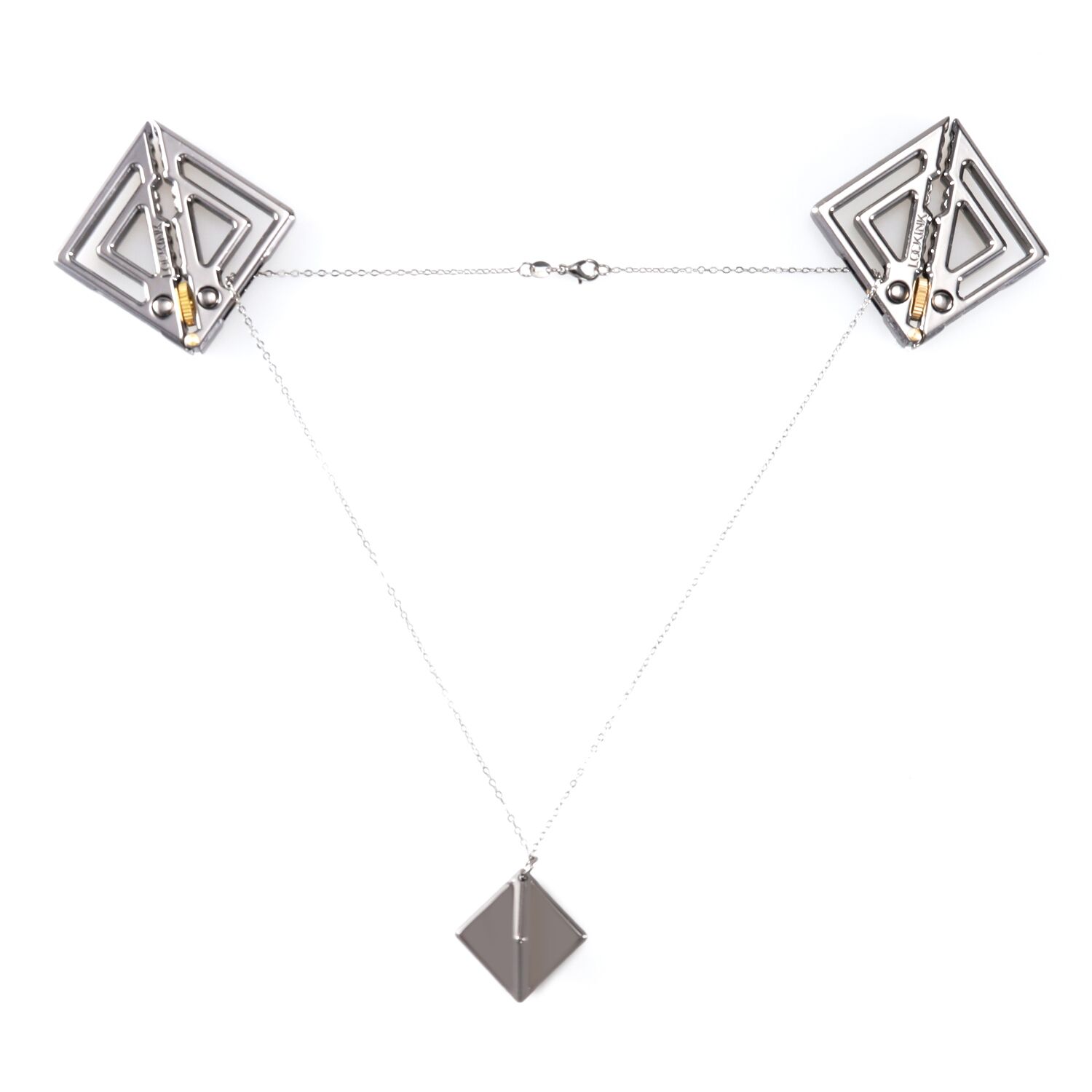       LOCKINK Adjustable Nipple Clamps with Light Pendant 