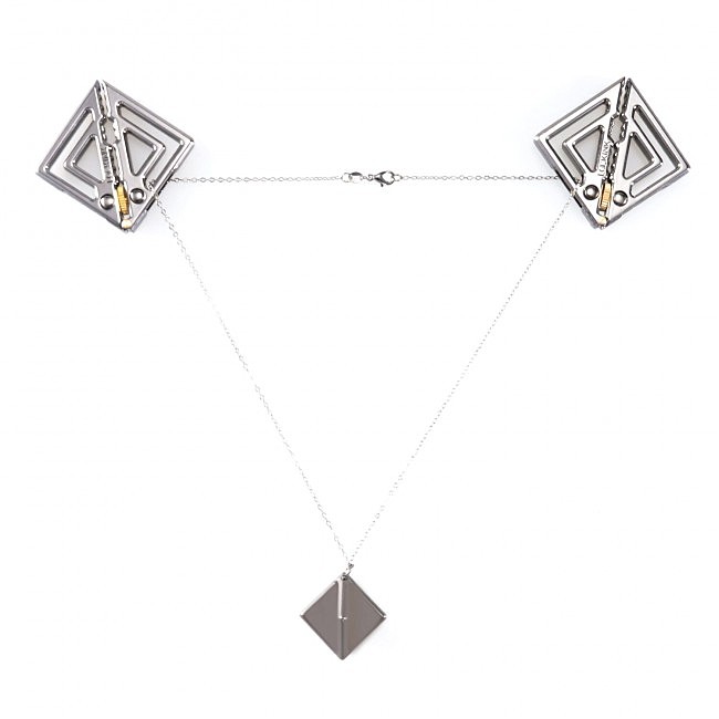       LOCKINK Adjustable Nipple Clamps with Light Pendant 