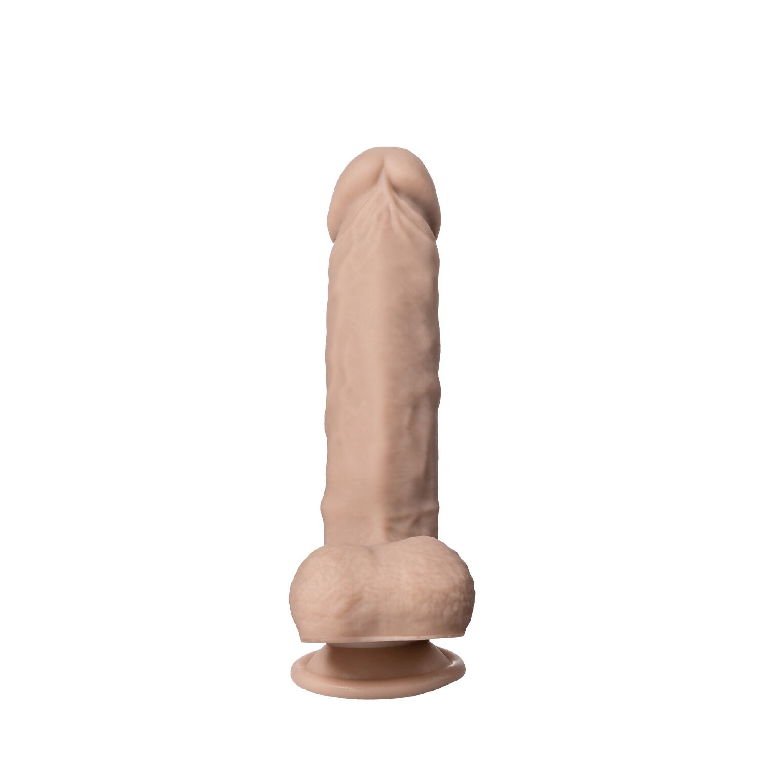 Фаллоимитатор с мошонкой SilexD Tomas Real Skin Flesh, суперсофт-силикон+Silexpan, 23 х 4,9 см