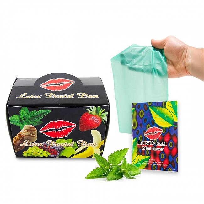 	      Latex Dental Dams, 100 