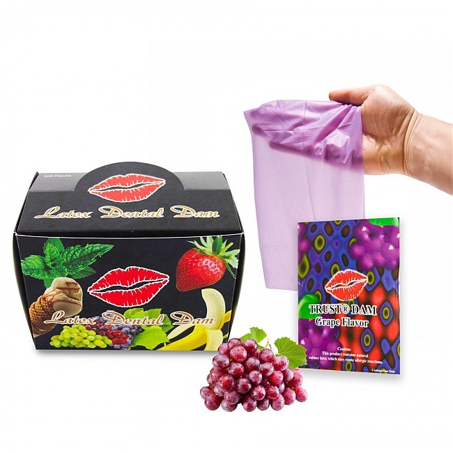 	      Latex Dental Dams, 100 