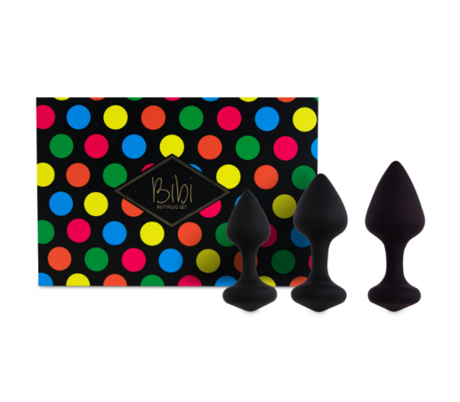     FeelzToys — Bibi Butt Plug Set 3 pcs Black