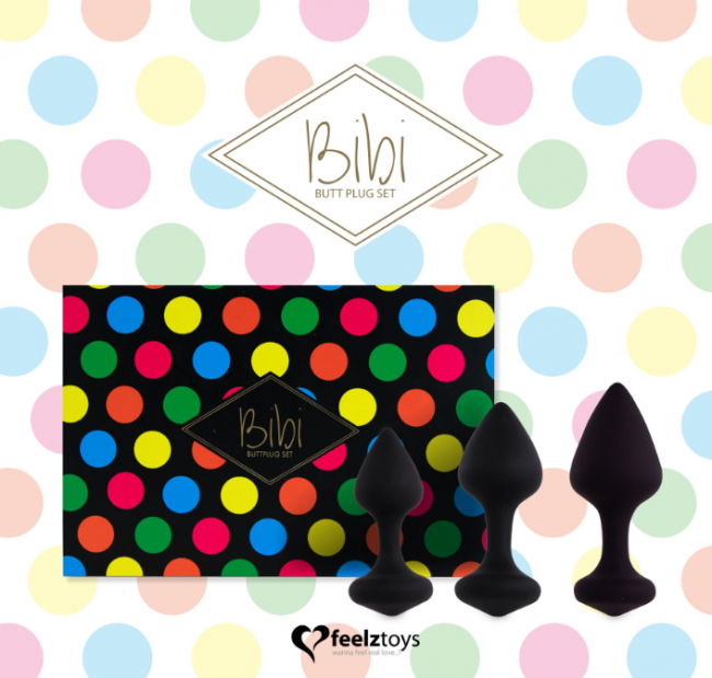     FeelzToys — Bibi Butt Plug Set 3 pcs Black