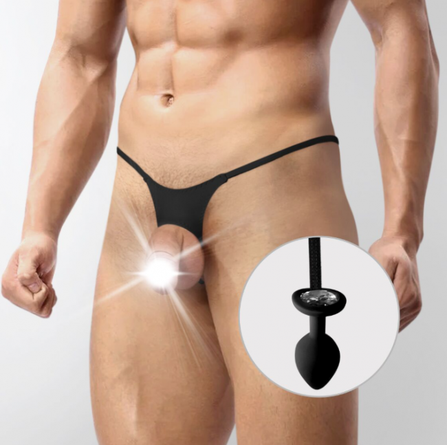   XS-2XL     Art of Sex  Joni plug panties size M Black