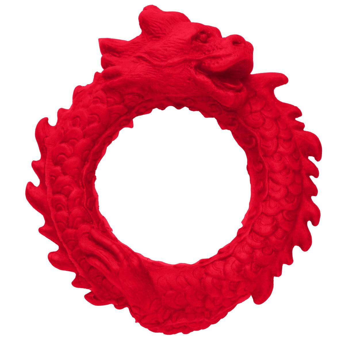   Creature Cocks Rise of the Dragon Silicone Penis Ring — Red