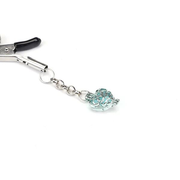 ������ ��� ������ Liebe Seele Glow-in-dark Nipple Clamps Light Blue
