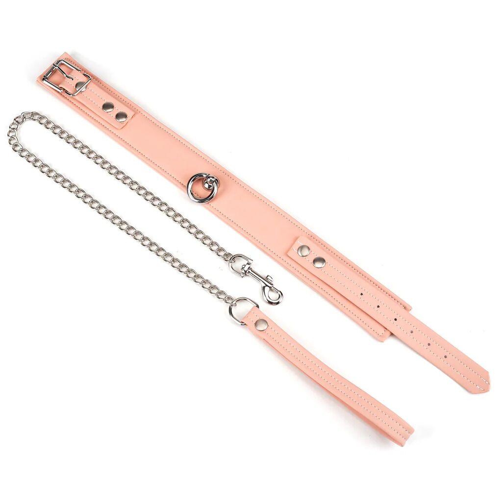 ������� � �������� Liebe Seele Dark Candy Pink Collar with Leash