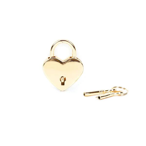  Liebe Seele Heart Shape Padlock Gold (2 )