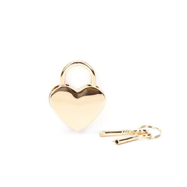  Liebe Seele Heart Shape Padlock Gold (2 )