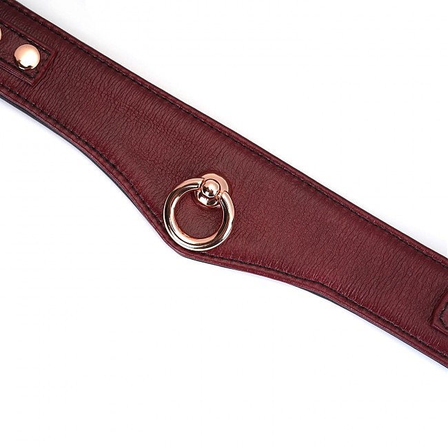     Liebe Seele Wine Red Curved Collar, -