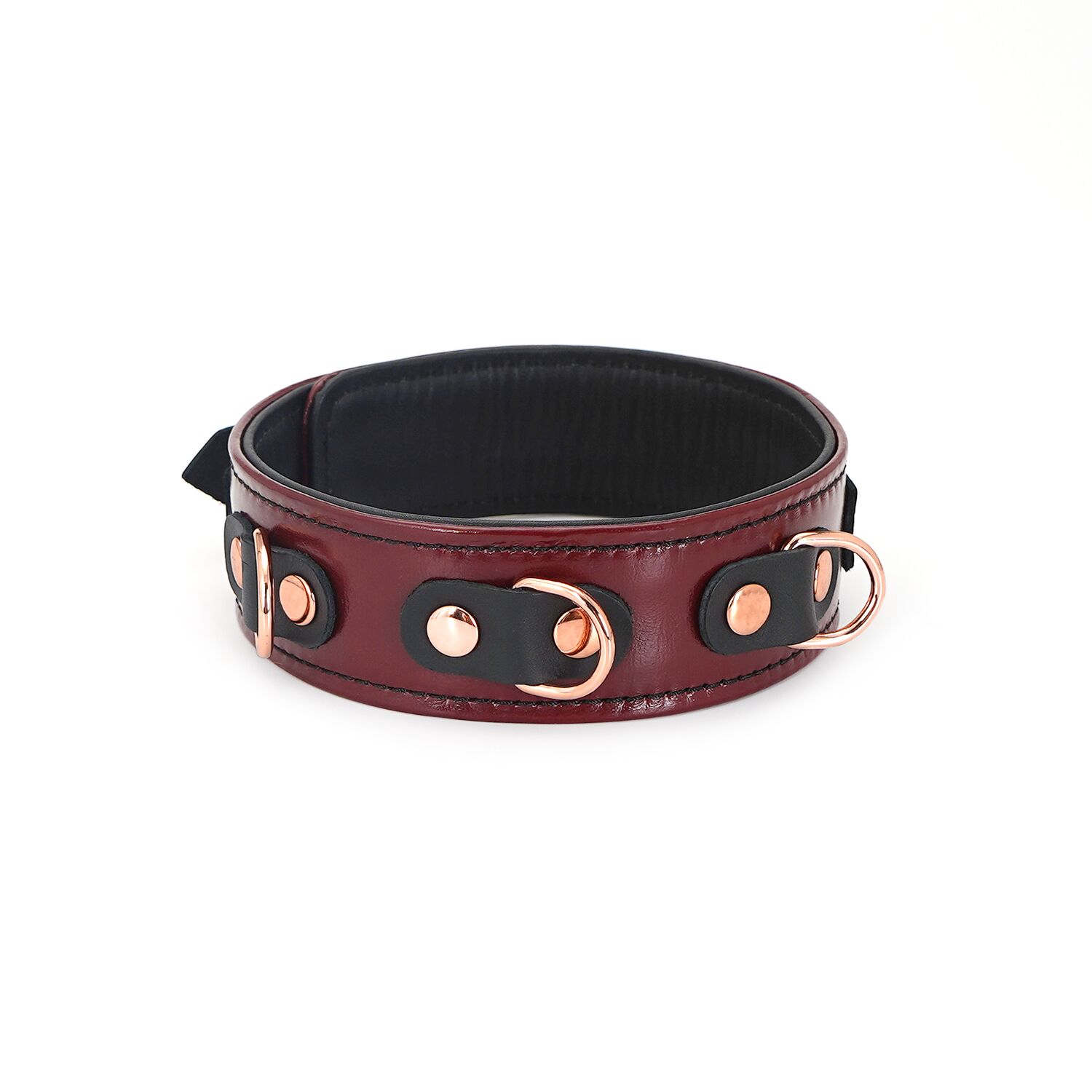 ������� ������� � �������� Liebe Seele Wine Red Collar and Leash, 3 ������ ��� ���������