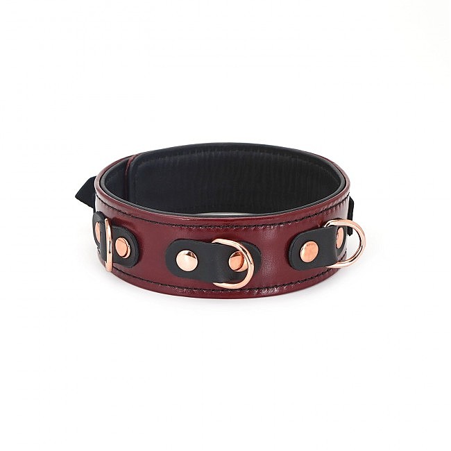     Liebe Seele Wine Red Collar and Leash, 3   