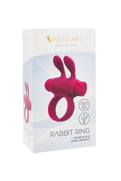   S Pleasures Premium Rabbit Ring PINK,     