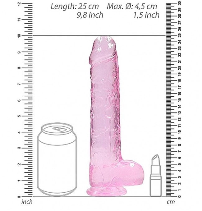     Realrock Dildo 9 Pink, -, 25  4,5 