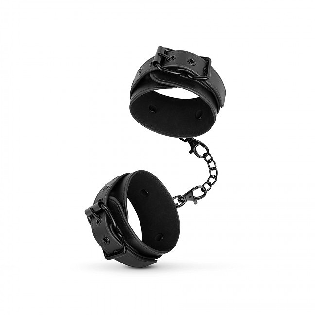  Bedroom Fantasies: Faux Leather Handcuffs One Size, 