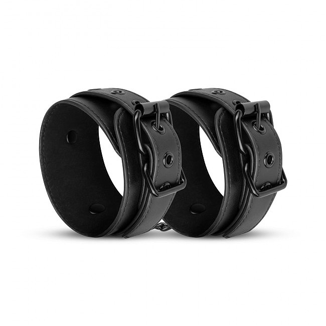  Bedroom Fantasies: Faux Leather Handcuffs One Size, 