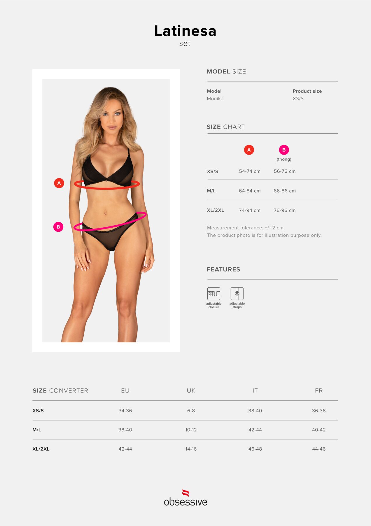  Obsessive Latinesa 2-pcs set XS/S,   , 