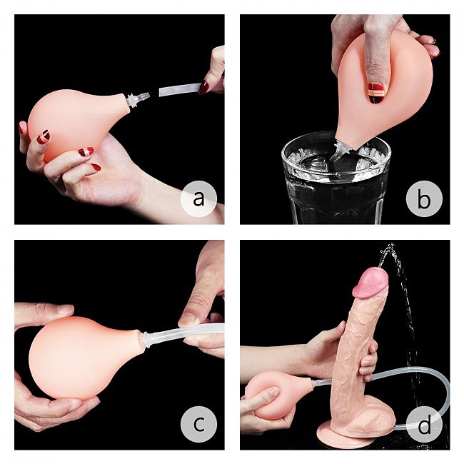   Squirt Extreme Dildo Flesh LoveToy, 28  4,8 