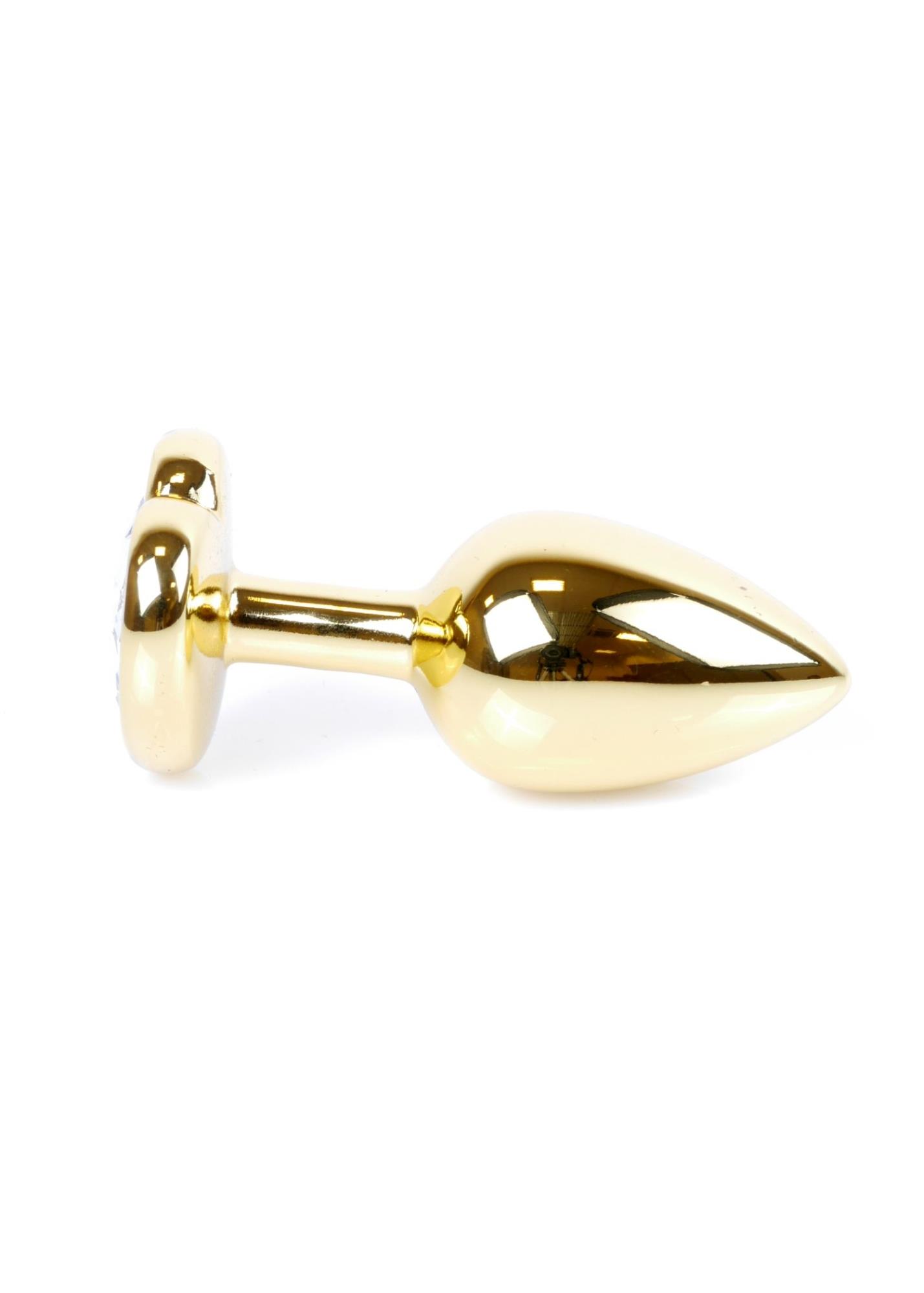     Jewellery Gold Heart Plug Black, -, 7  2,7 