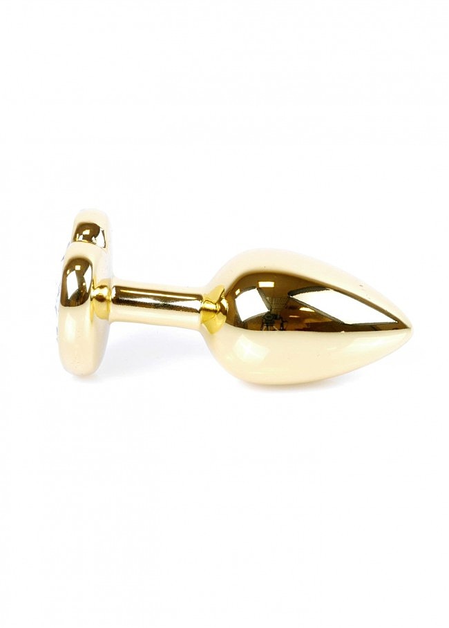     Jewellery Gold Heart Plug Black, -, 7  2,7 