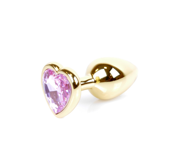    Jewellery Gold Heart Plug Rose 7   2,7 .