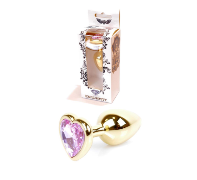    Jewellery Gold Heart Plug Rose 7   2,7 . 