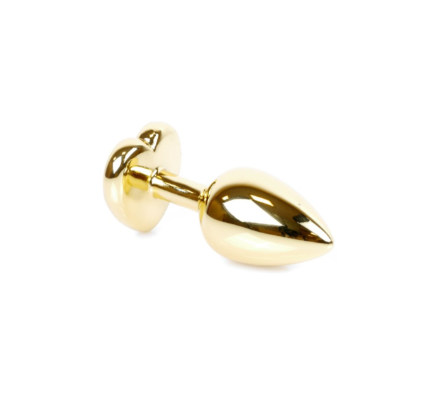    Jewellery Gold Heart PLUG- Green 7  2,7 