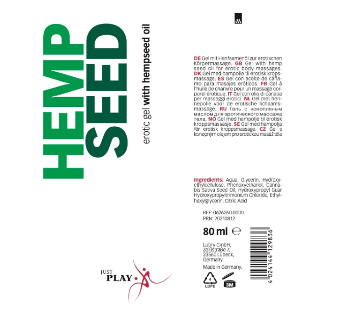  Just Play Hempseed Gel 80 
